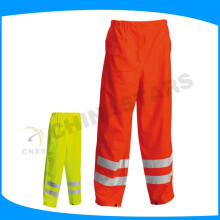 150D oxford fabric orange waterproof hi vis pants for workwear